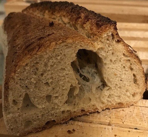 inside face view of baguette - 031020