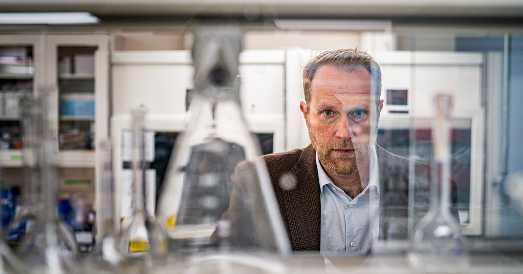 Matthew Campen, a toxicologist, runs a University of New Mexico lab that has found microplastics in human brains, placentas, testes and other organs.