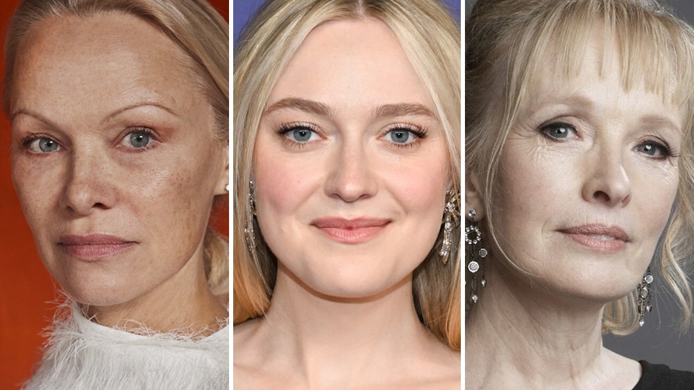 Pamela Anderson, Dakota Fanning and Lindsay Duncan Pamela Anderson, Dakota Fanning and Lindsay Duncan