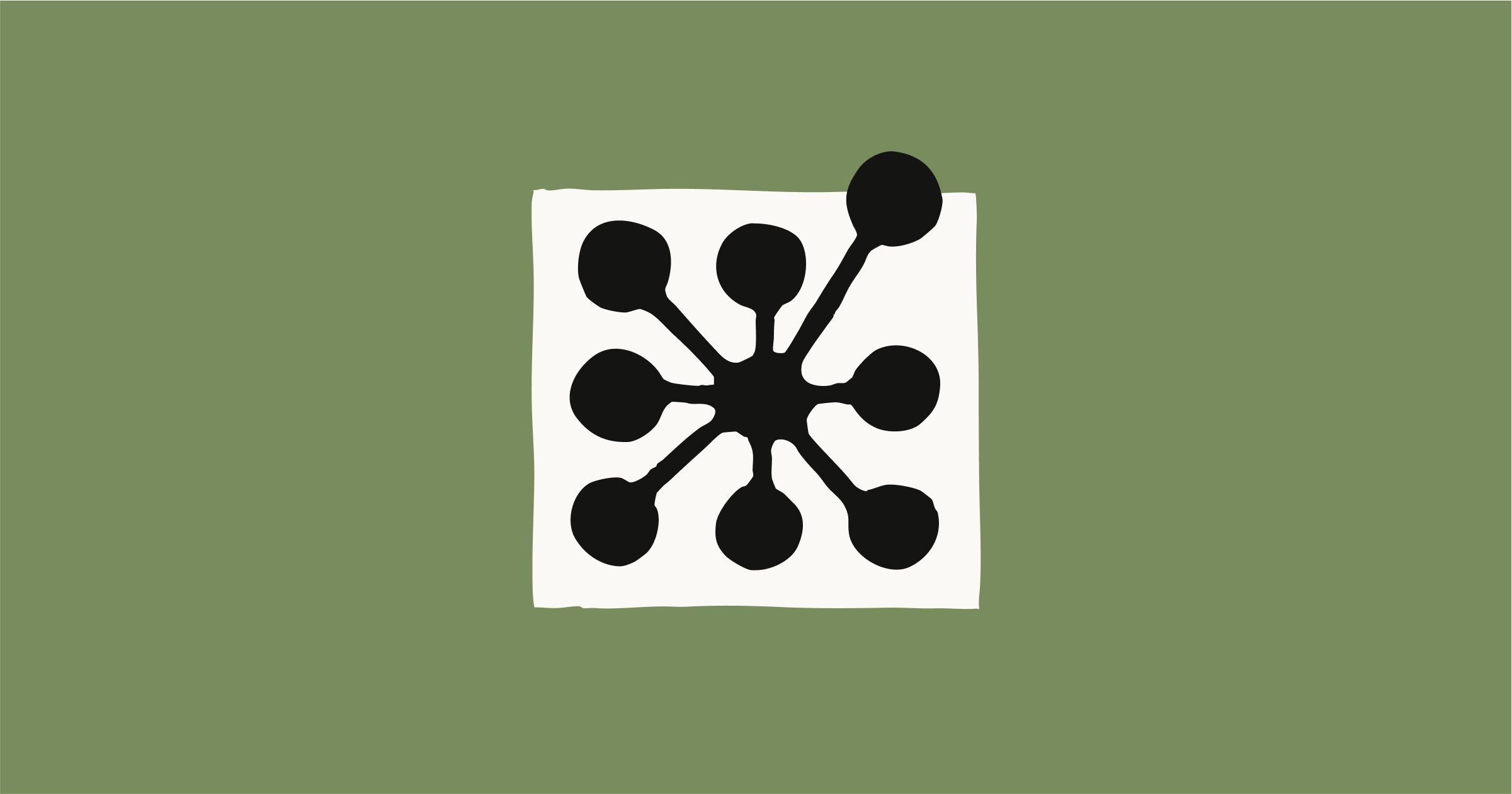 Image of a stylized neural network. One of the nodes appears to be reaching out of a white box
