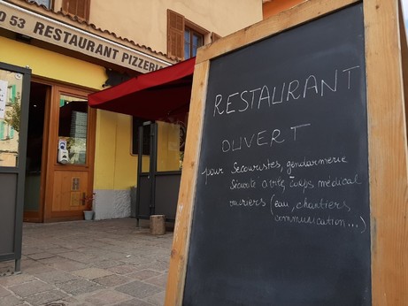 Restaurant de Tende - vallée de la Roya - Tempête Alex 