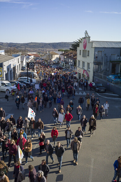 Manifestation du 31 janvier à Aubenas