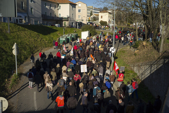 Manifestation du 31 janvier à Aubenas