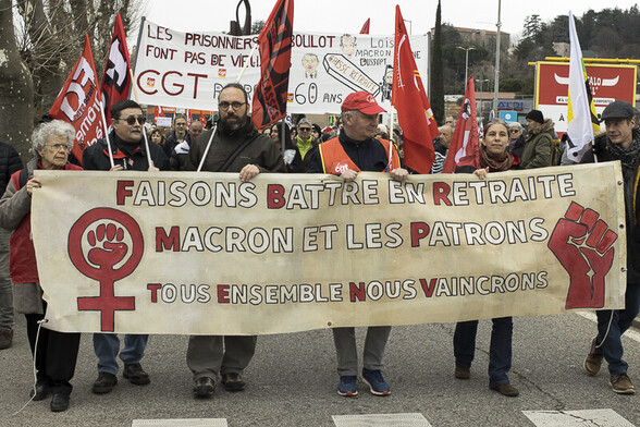 Manifestation du 7 mars à Aubenas