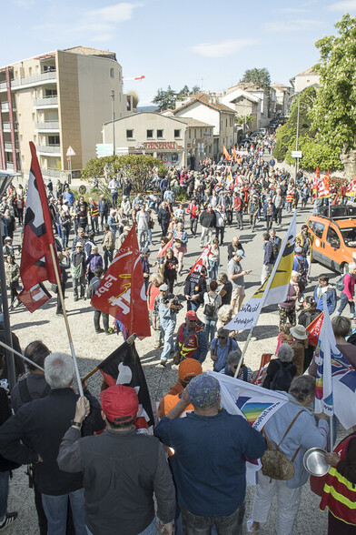 1er mai dans les rues d'Aubenas