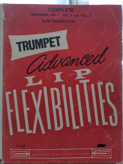 Couverture du recueil d'exercices pour trompette "advanced lip flexibilities" de Charles Colin