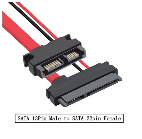 Cable SATA slimline vers "normal"
