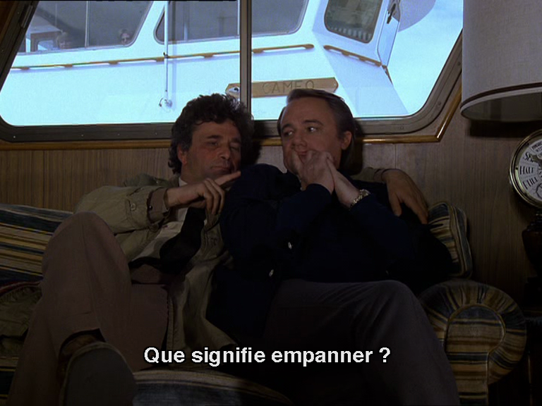 Columbo demande à son suspect qu'il enlace toujours : "Que signifie empanner ?" Columbo demande à son suspect qu'il enlace toujours : "Que signifie empanner ?"