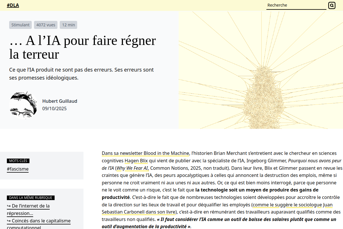 Screenshot of L'IA pour faire régner la terreur