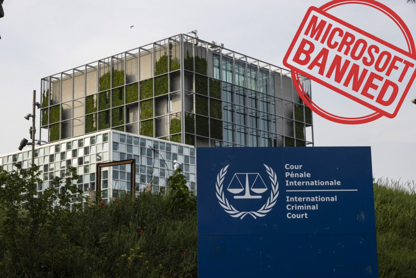 Image de la CPI avec un tampon disant 'Microsoft Baned'