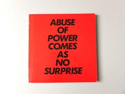 Couverture du livre de Jenny Holzer | Abuse of Power Comes as No Surprise