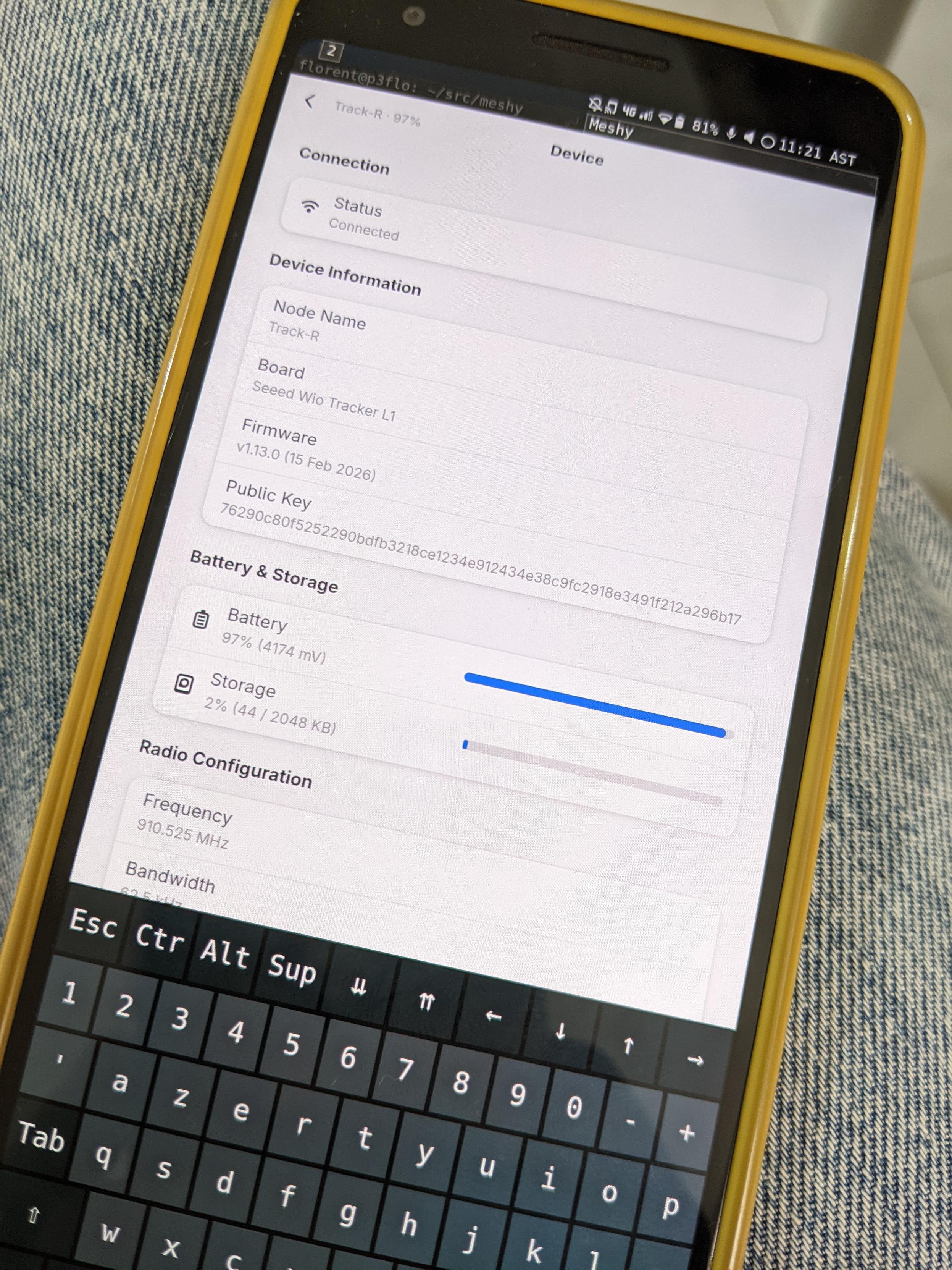 meshy on postmarketos