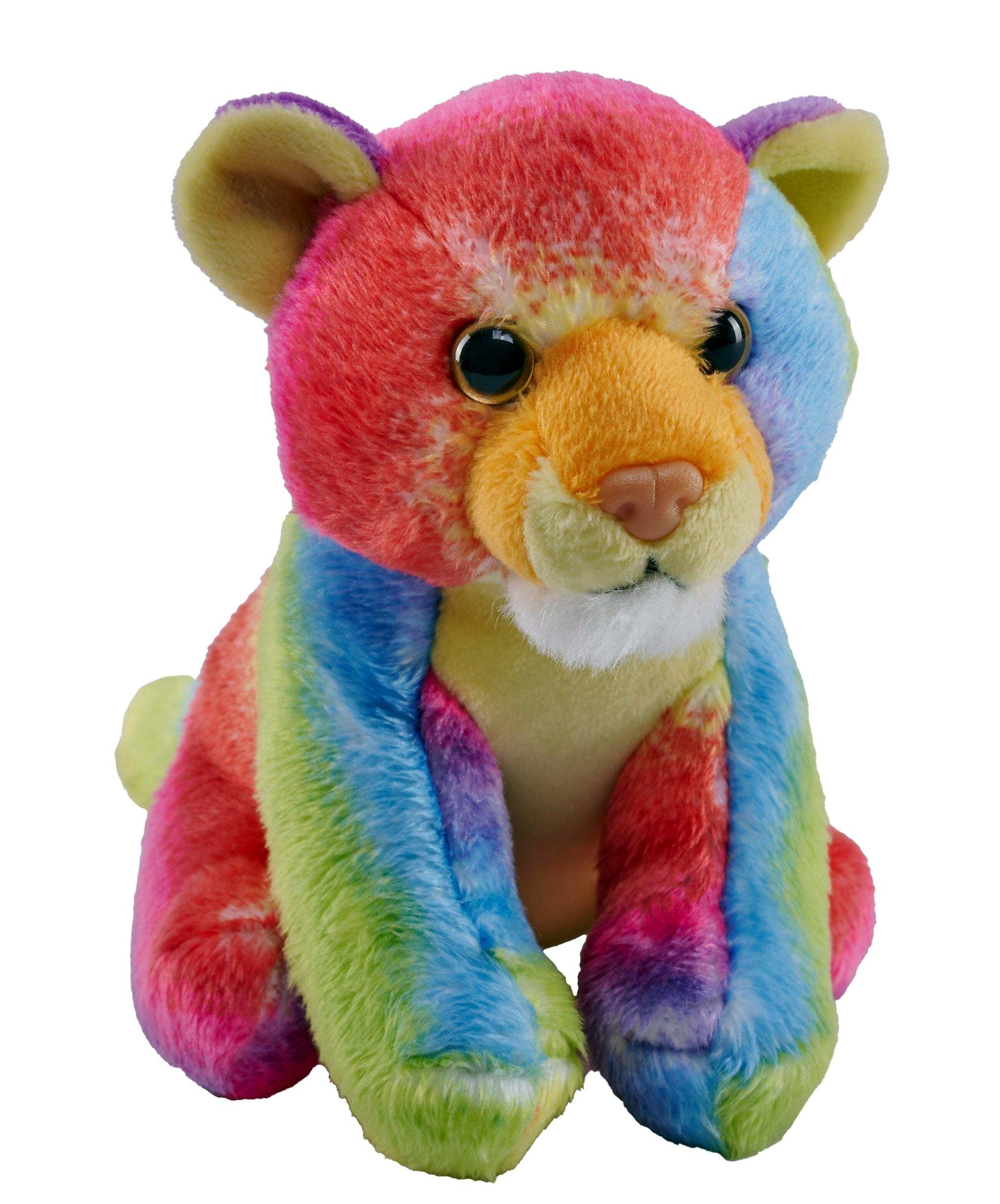 Tigre en peluche multicolore